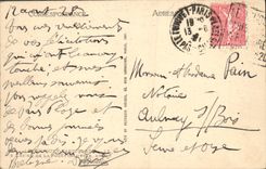 VINTAGE POSTCARD Touquet Paris Beach the Casino Of the Drill