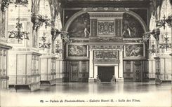 CPA Palais De Fontainebleau Galerie Henri Salle Des Fetes