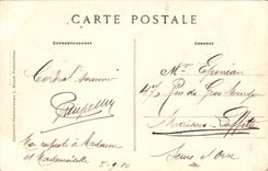 VINTAGE POSTCARD Fontainebleau Drill of Falls of Franchard the labyrinth of the Druids