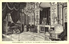 CPA Fontainebleau Le Palais La Chambre A Coucher De Napoleon 1er