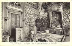 CPA Fontainebleau Le Palais La Chambre A Coucher De Marie Antoinette