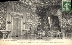 CPA Fontainebleau Le Palais La Chambre a coucher de Marie Antoinette