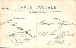 VINTAGE POSTCARD Park of Cloud Saint the Terrace and the Round Not