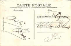 VINTAGE POSTCARD Parc of Cloud Saint Seen from of the terrace of the horseshoe