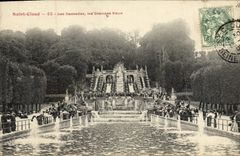 VINTAGE POSTCARD Park of Cloud Saint Cascades Large Water