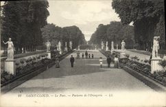 VINTAGE POSTCARD Park of Cloud Saint the Park Floor of the Orangery