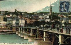 VINTAGE POSTCARD Park of Cloud Saint View and the Bridge