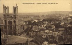 CPA Mantes La Jolie Panerama Pris de la Tour Saint Maclou
