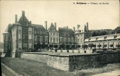 VINTAGE POSTCARD St Cheron Choteou de Bavillle