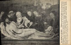 CPA Marly le Roi Tableau primitif sur bois La mise au tombeau