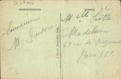 VINTAGE POSTCARD Clichy Souis Bois Vault ND of the Angels the furnace bridge Rules of Nd of the Angels