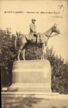 CPA Mont Cassel Statue du Marechal Foch Militaria