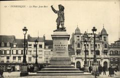 CPA Dunkerque La Place Jean Bart
