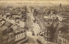 CPA Roubaix Panorama Rue de la Gare