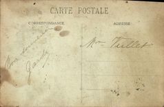 VINTAGE POSTCARD Douai Street of Trevise destroyed By the Explosion of the 18 bridges in 1916 militaria