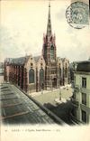 VINTAGE POSTCARD Douai the Church Holy Maurice