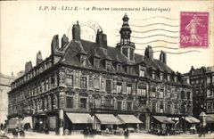 VINTAGE POSTCARD Douai the Stock Exchange