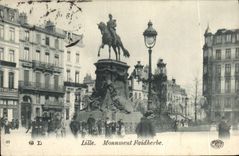 VINTAGE POSTCARD Lille Faidherbe Monument