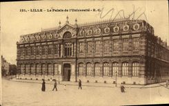 VINTAGE POSTCARD Lille the Palate of the University