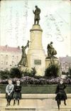 VINTAGE POSTCARD Lille the Monument Pasteur Children