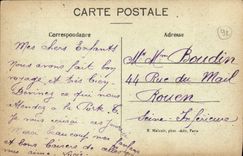 CPA St Cloud Le Bassin Du Fep A Cheval La terrasse Le Trocadero et l'ecole normale 