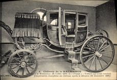 CPA Malmaison Chateau Voiture de l'imperatrice Josephine 