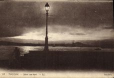 CPA Toulon Soleil couchant