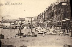 CPA Toulon Le Quai Cronstadt Bateaux 