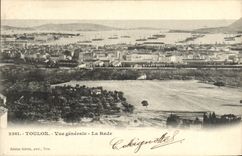 CPA Toulon Vue Generale La Rade