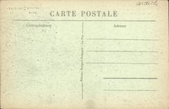 VINTAGE POSTCARD the Lake Issarles caves and the landing stage View of the chain of Mezenc the Cevennes