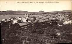 VINTAGE POSTCARD Holy Raphael View and the Gulf of Frejus
