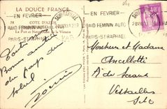 VINTAGE POSTCARD Holy Raphael the port and Notre Dame of the Victoire Boats