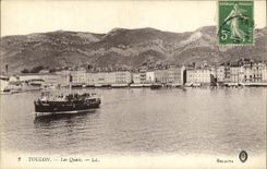 CPA Toulon Les Quais Bateau