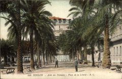 CPA Toulon Aliee des Palmiers Place de la Liberte