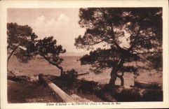 VINTAGE POSTCARD St Tropez Seaside