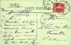 VINTAGE POSTCARD Holy Raphael the Ground Lion and the Sea lion Seen of the Road of Nice