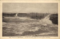 VINTAGE POSTCARD Peninsula of Quiberon the Port of Pontivy In strong Penthievre