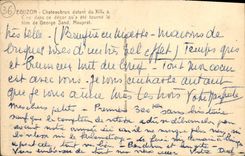 Datación de Eguzon Chateaubrun de la POSTAL de la VENDIMIA de la décimotercero arena Mauprat de George