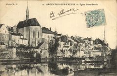 CPA Argenton Sur Creuse Eglise Saint Benoit