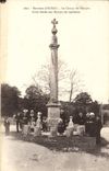VINTAGE POSTCARD Surroundings of Auray the Field Of the Martyrs Cross Raised With the Martyrs De Quiberon Folklore