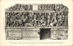 Iglesia de Deols de la POSTAL de la VENDIMIA de la tumba de St. Etienne de St Ludre