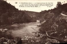 CPA Gargilesse La Creuse Au Dessus Di\u Pont Noir