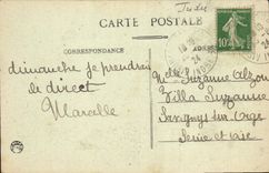 POSTAL Aigurande de la VENDIMIA la iglesia