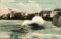 CPA Cote d'Emeraude Parame Pointe De Rochebonne un jour de tempete