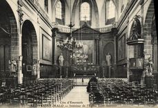 VINTAGE POSTCARD Emerald Dimension Interior Malo Saint Of the Church Saint Saver