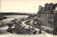 VINTAGE POSTCARD Holy Malo the Battery Holy Vincent