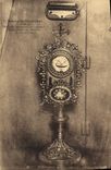 Monstrance del sepulcro del St de Neuvy de la POSTAL de la VENDIMIA que contiene un fragmento de la piedra del Jesucristo