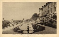 VINTAGE POSTCARD House Of the Mother Saint Alfred Rue Minard the Water Part And the Issy Fountain