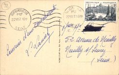 Casa de la POSTAL de la VENDIMIA de la madre de la ruda Minard de Alfred Saint la pieza del agua y la fuente de Issy