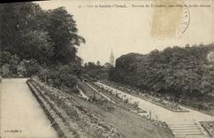 CPA Parc De Saint Cloud Terrasse Du Trocadero Une Allee Du Jardin reserve